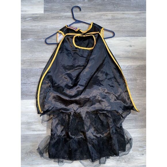 BATGIRL BATMAN TUTU DRESS SUPERHERO Halloween 2 pc girl's COSTUME LARGE - Picture 3 of 5